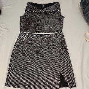 Sincerely Jules Black and Silver Sequin Top